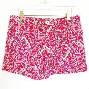 LILLY PULITZER Pink & White Columbo Shorts Size 4